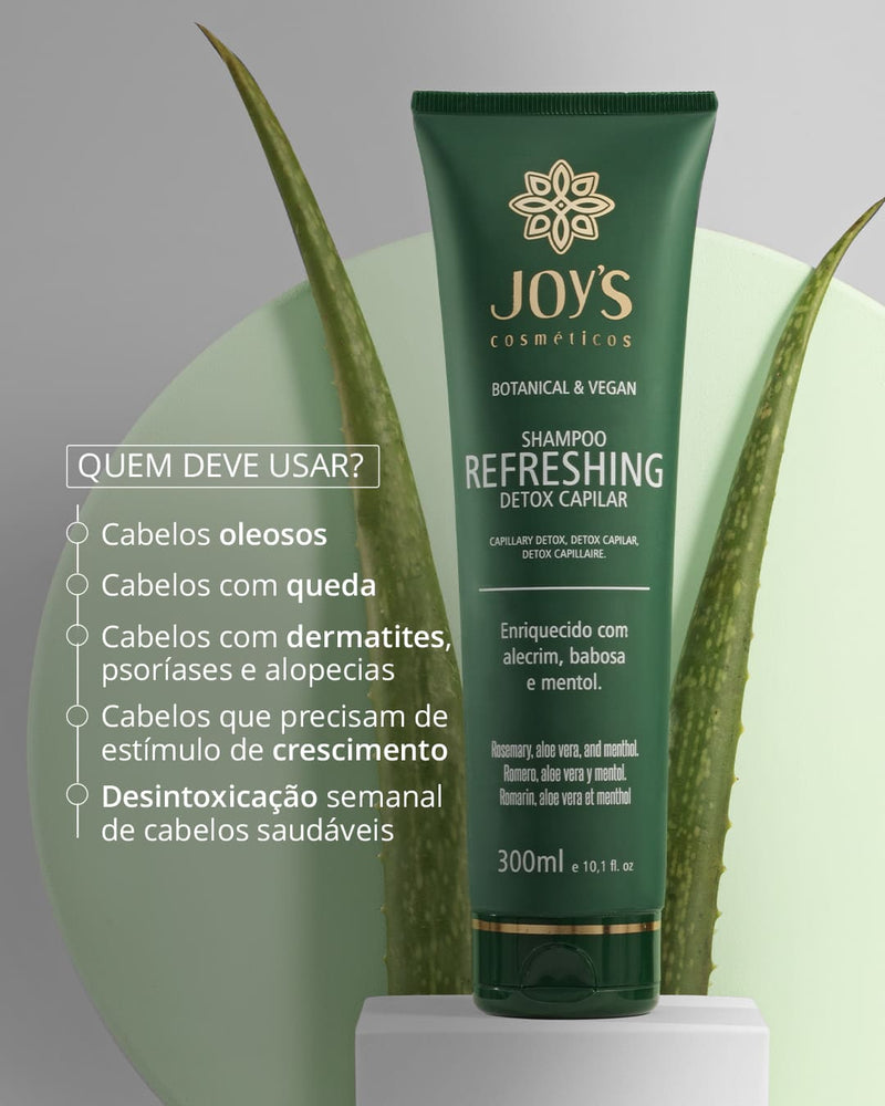 Shampoo Antioleosidade Vegano - Refreshing